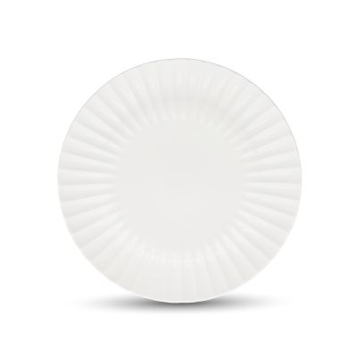 Plate 31cm white Bloom