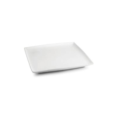 Plat bord 18x18cm wit Squito