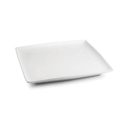 Plat bord 26x26cm wit Squito