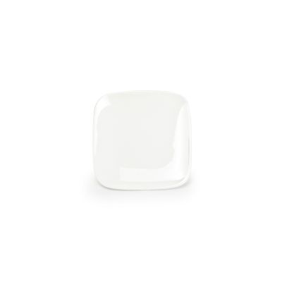 Plat bord 13,5x13,5cm wit Match