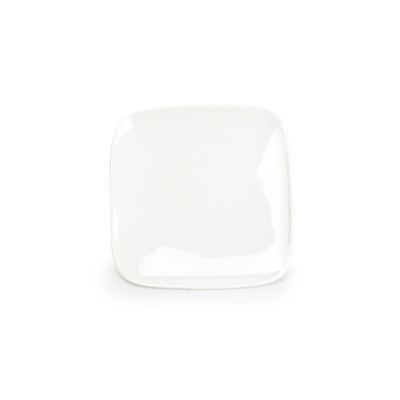 Plat bord 17x17cm wit Match