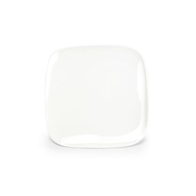 Plat bord 22x22cm wit Match