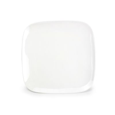 Plat bord 26x26cm wit Match