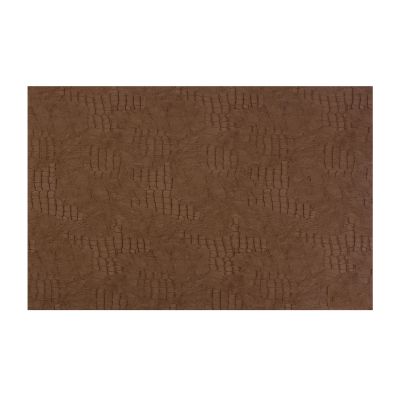 Set de table 45x30cm aspect cuir brun Layer