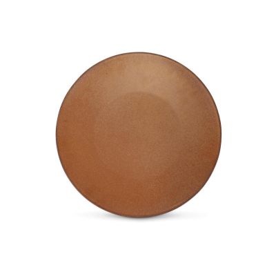 Plat bord 27cm donkerbruin Ovio