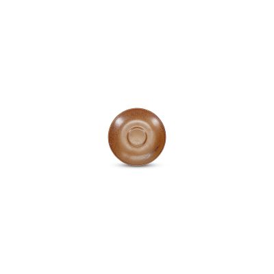 Soucoupe à moka 12cm marron foncé Ovio