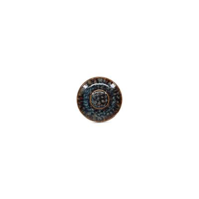 Schotel 13,5cm bruin/blauw Resto