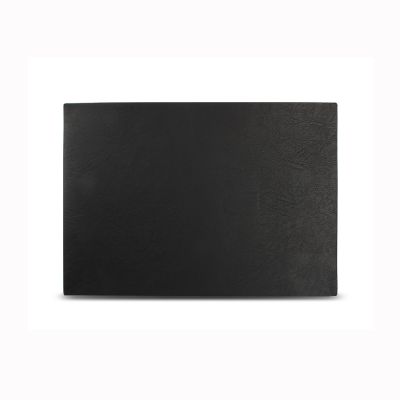 Set de table 43x30cm aspect cuir noir Layer