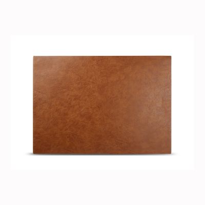 Set de table 43x30cm aspect cuir brun Layer