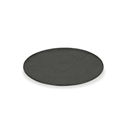Teller flach 30cm low rim black Livelli