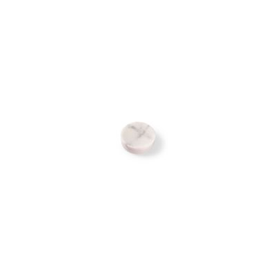 Servierschale 6,5xH2,5cm wei&szlig; Marmor Pura
