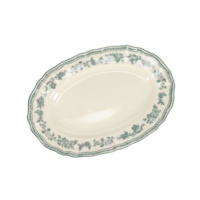 Plat à servir 32,5x22,5cm ovale green Cyril