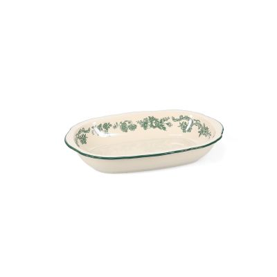 Plat à servir 26,5x17,5xH4,5cm ovale green Cyril