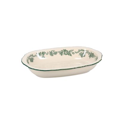 Plat à servir 31,5x21xH5,5cm ovale green Cyril