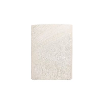 Vaas 18,5x8,5xH24,5cm ovaal beige Vico