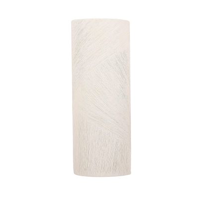 Vaas 13,5x9,5xH35,5cm ovaal beige Vico