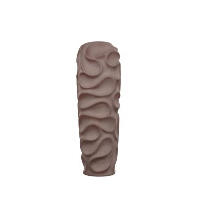 Vaas 15xH44cm espresso brown Rivu