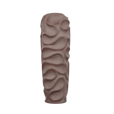Vaas 17xH59cm espresso brown Rivu