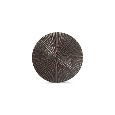 Glasuntersetzer 10cm gerippt schwarz Charm - 4er-Set