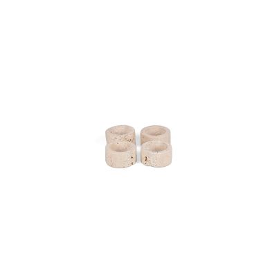 Serviettenring 5cm travertin Opus - 4er-Set