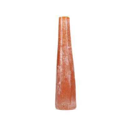 Candle 9xH40cm orange Twig