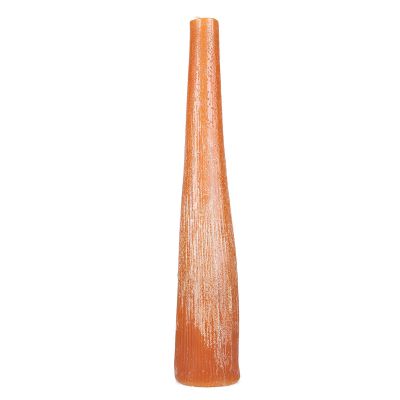 Candle 9xH49,5cm orange Twig