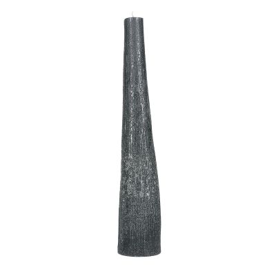 Candle 9xH49,5cm blue Twig