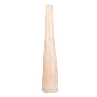 Candle 9xH49,5cm beige Twig