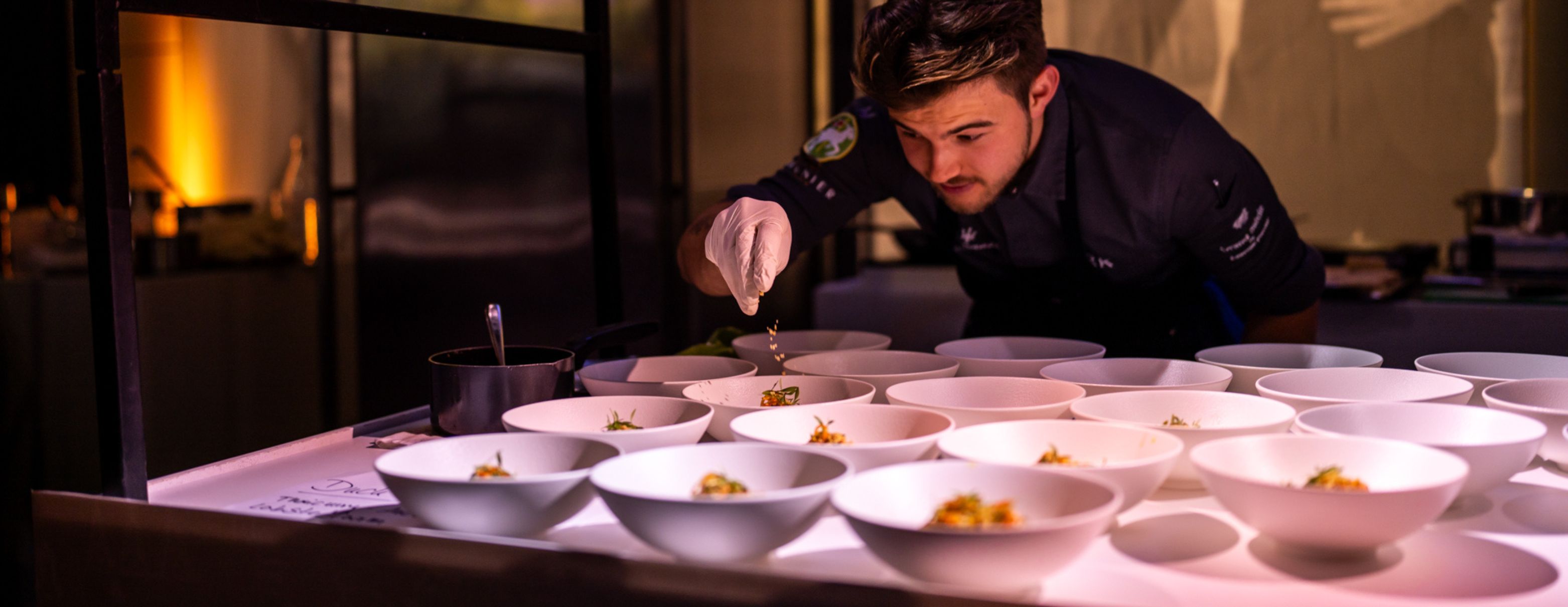 White Dusk collection, Chef in action.